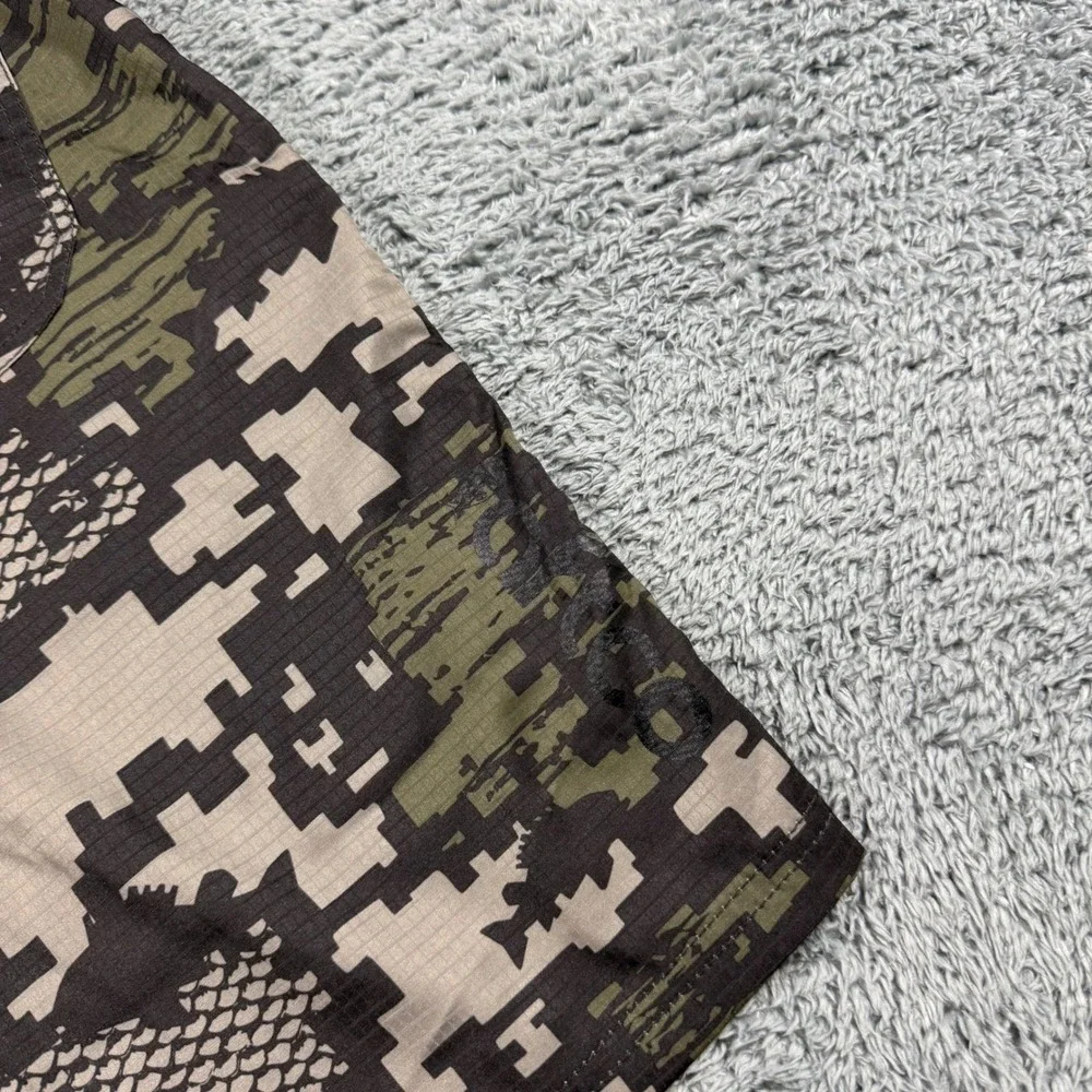AFTCO Fishing Shorts Mens 30 Camo Digital Snakeskin Ripstop Cargo Plier Pocket